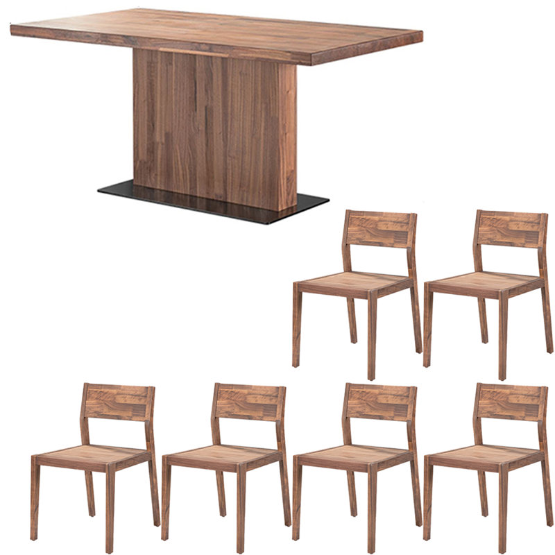 Ensemble de table de salle à manger de style nordique moderne et luxueux, H 29,5 po x L 70,8 po x l 34,6 po