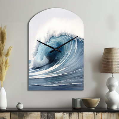 Kimley - Arch Shape Decorative Green Modern Beach Wall Clock