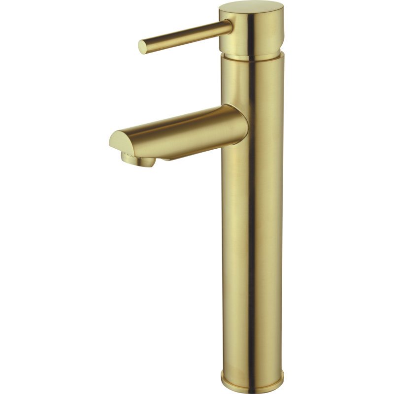 Vessel Sink Faucet Single-handle Bathroom Faucet with Drain Assembly, Matte Gold