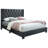 Joshual Upholstered Fabric Tufted, Platform Bed, Fully Slates in Balck-1802573177