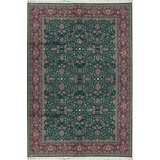 Jahan Wool Oriental Area Rug in Green