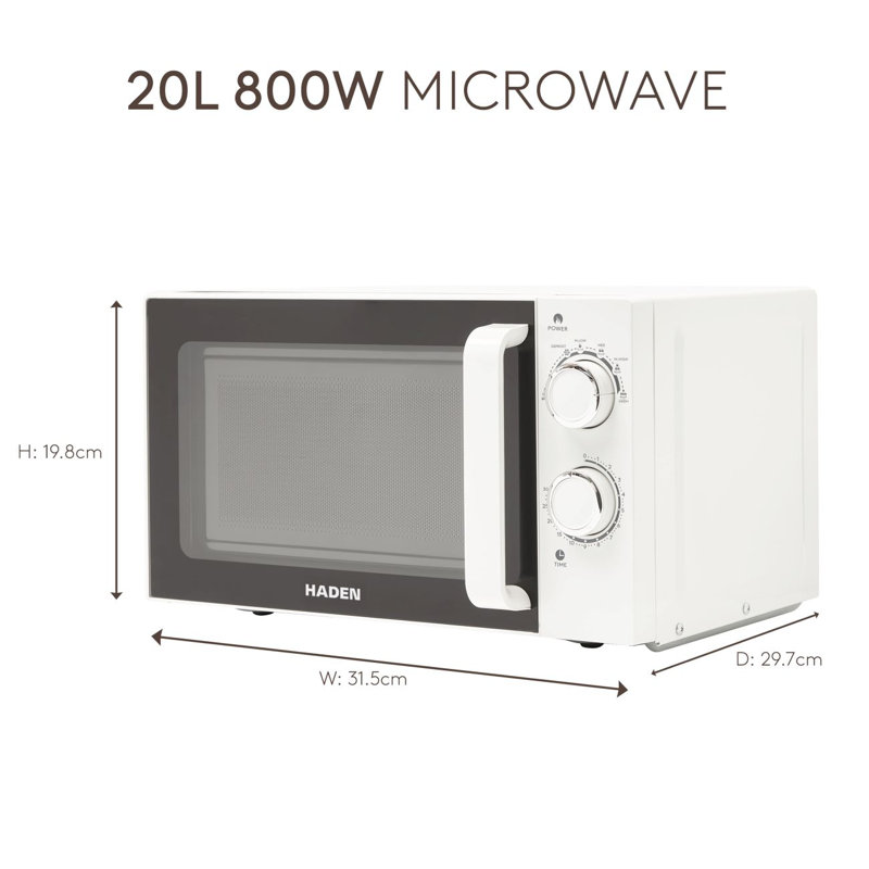 HADEN 49.6cm 20m³ L Countertop Microwave