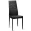 Chaise Parsons Rembourrée en Noir