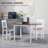 55" Solid Wood Kitchen Table, Drop Leaf Tables  Small Spaces, Folding Dining Table,-125149203