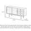 Buffet en bois massif de style Mid-Century-767911517
