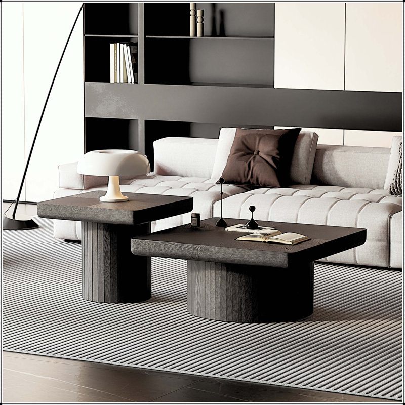 Ensemble de tables basses Modern Modern, Black