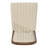 Brogdon Wood Finish 72"-90" Extendable Dining Set, Dining Table With Leaf And Cream Fabric Chairs-582400006-582400007