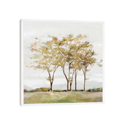 Golden Acre Wood 1 Piece Wall Art on Canvas