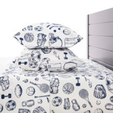 Sports Classic Collection Sports Kids Sports Bedsheets Set, Super Soft Baseball, Football, Soccer Themed Bedsheets