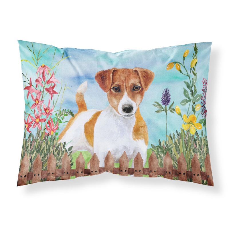 Taie d’oreiller spring, Jack Russell terrier