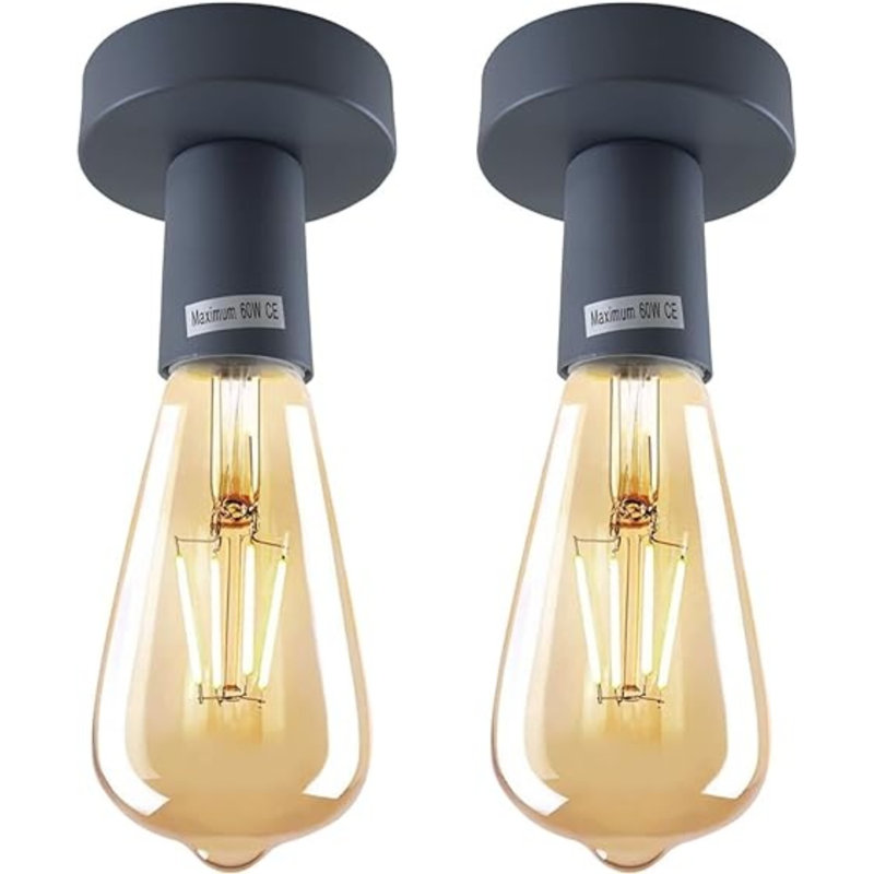 Flush Mount Light Semi Flush Mount, Grey