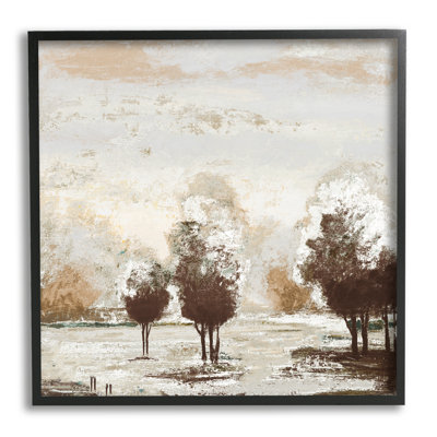 «Distress Nature Tree Collage» par Michael Marcon - peinture à cadre flottant sur bois