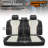 Touring Series Seat Covers Full Set With Airbag Compatible, Reserved Opening Holes For Headrest, Universal For Cars-120899471