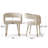 Hennigan Textured Fabric Dining Armchairs-1464132007