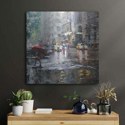 " Manhattan Red Umbrella " by Mark Lague
