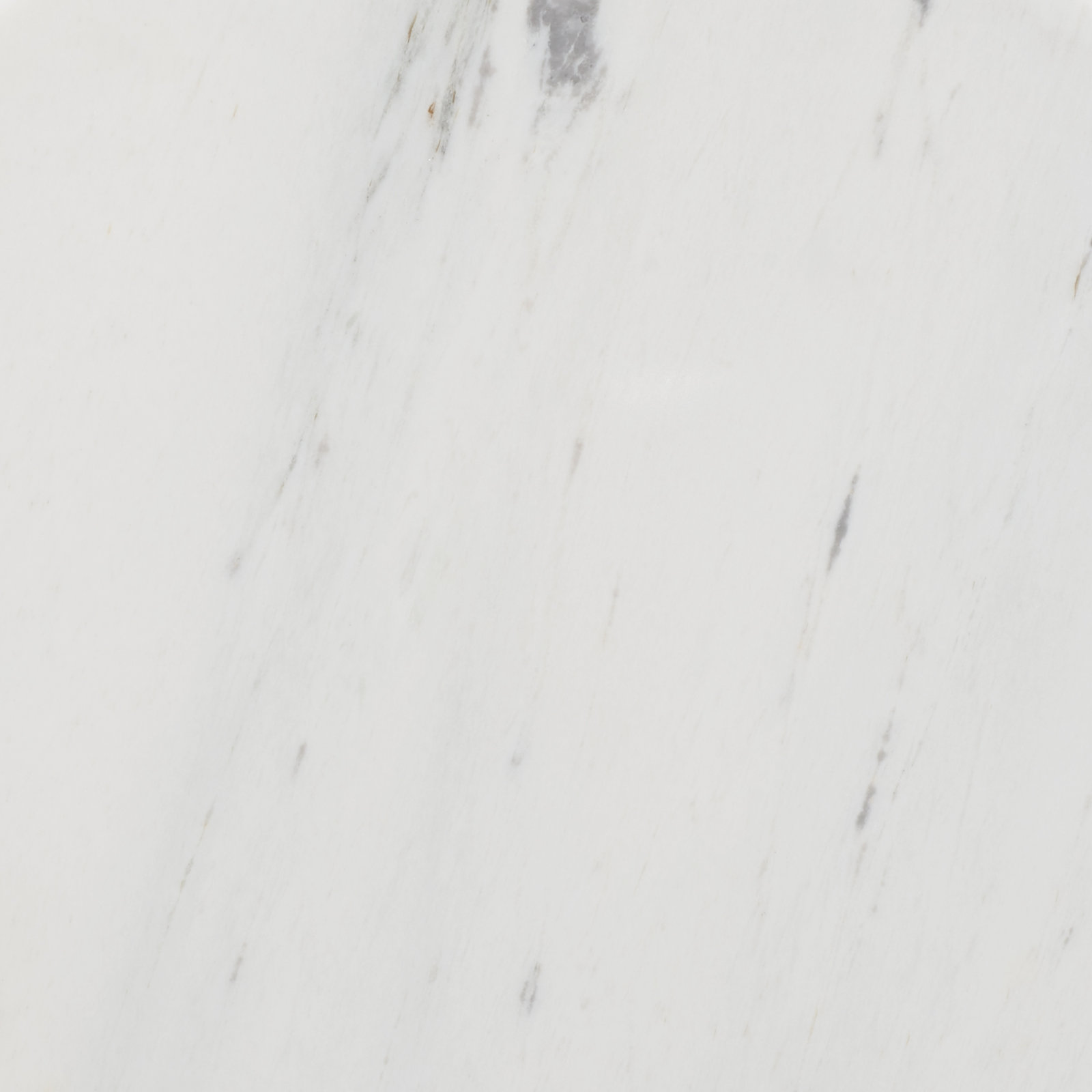 Trish End Table, White Marble, Natural