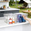 Bacs de rangement transparents empilables avec couvercles et poignées, grands contenants de rangement en plastique pour garde-manger, cuisine, armoire, réfrigérateur, salle de bain et rangement