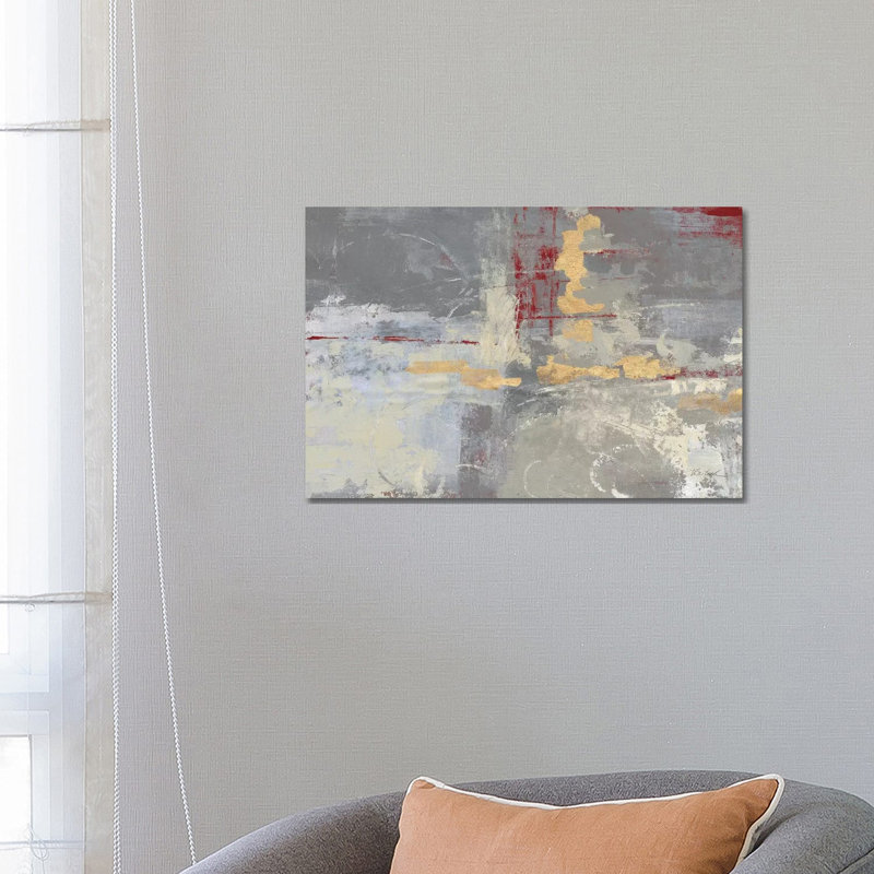 «Missing You Red Crop» par Silvia Vassileva - reproduction d'art, Toile tendue, Pas de tapis, H 18 po x l 26 po x P 1,5 po