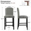 Tabouret de bar 24,5 po Mid-Century-1837422779