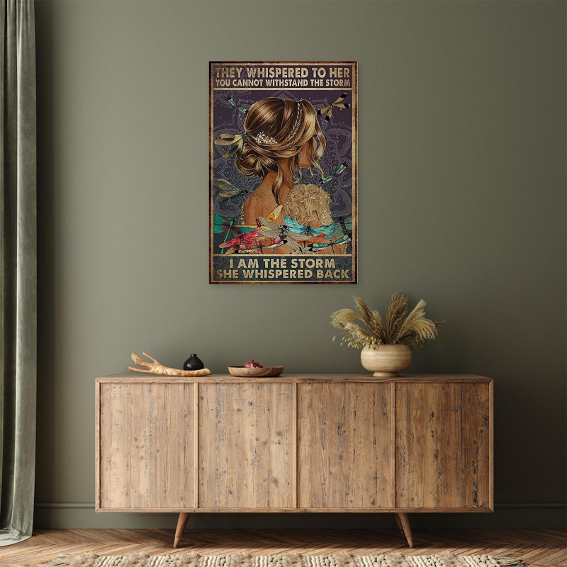 Vous ne pouvez pas résister à la tempête 3 - 1 pièce, reproduction d'art graphique sur toile tendue