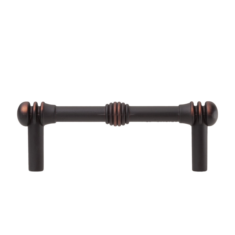 Poignée de tiroir en bronze huilé de centre à centre 3-1 / 4 Charlotte, Bronze frotté à l'huile, 3.25"