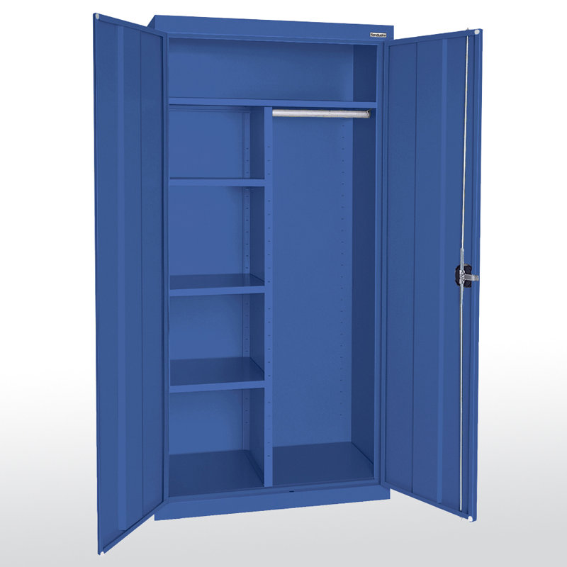 Elite Series Steel Single Storage Cabinet ( 72'' H x 36'' W x 24'' D), Blue