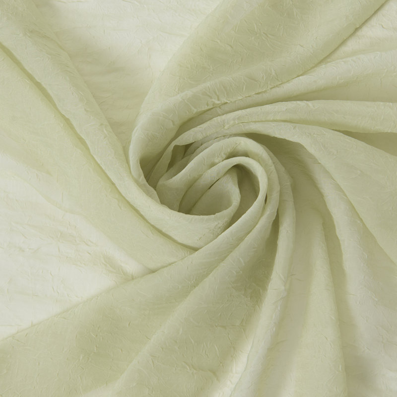 Maaike Crushed Voile Sheer Grommet Curtain, 52" W x 108" L, Lime