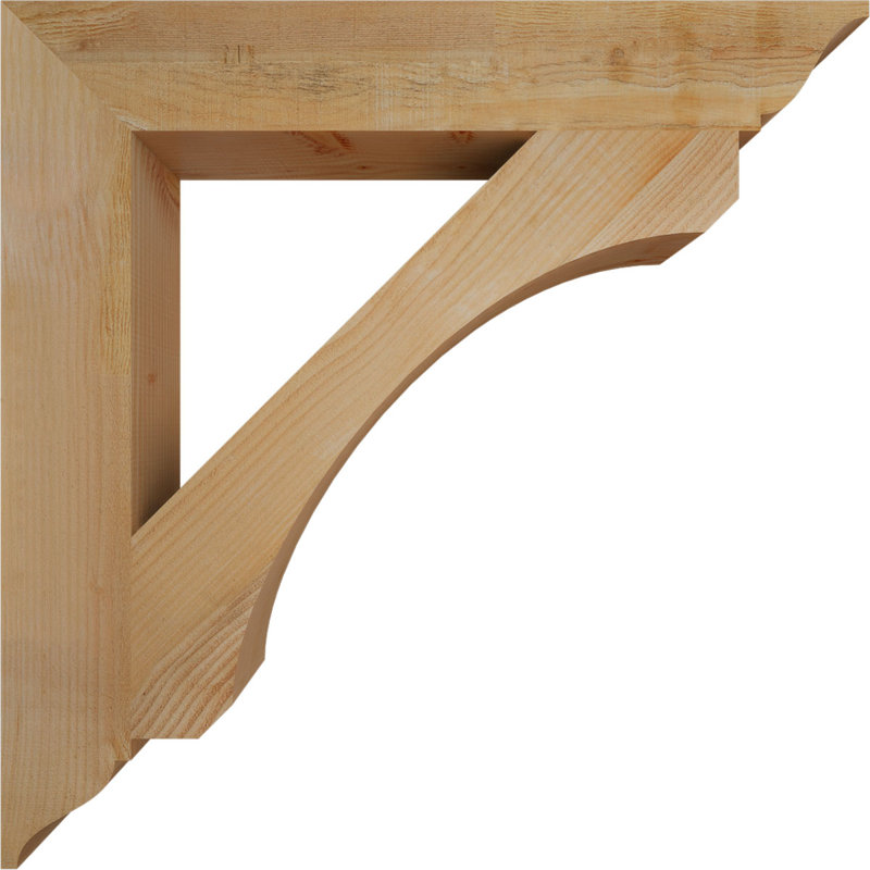 H 6 po x l 40 po x Support en bois / corbeau, Sapin de Douglas, H 40 po x l 6 po x P 40 po