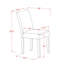 L'ensemble de cuisine moderne 9 pièces contient une table de cuisine rectangulaire extensible, 7 chaises de salle à manger et 1 banc moderne, noyer antique-933356767-933356761-922051515