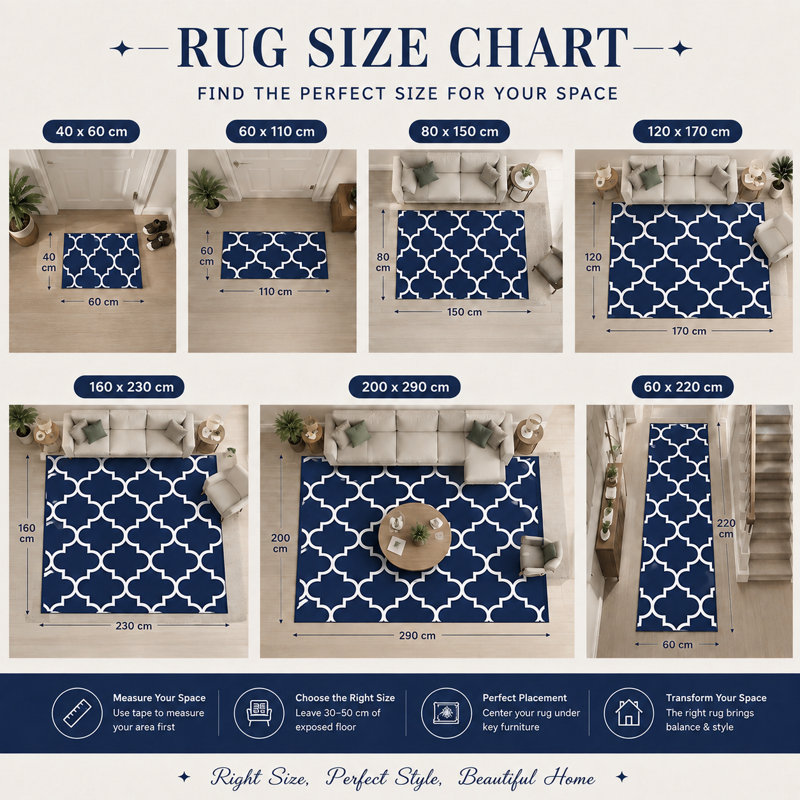 Alori Polypropylene Centered View Printed Area Rug, Rectangle 200 x 290cm