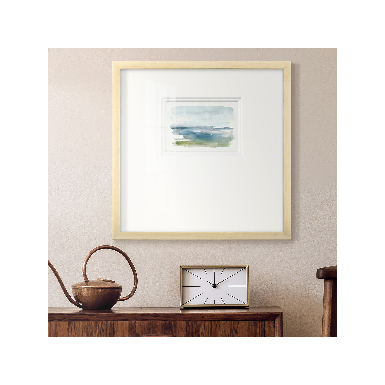 Coastline Splash IV, 21" H x 21" W x 1.125" D, Natural