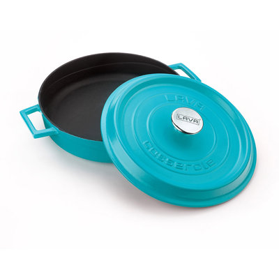 Lava Enameled Cast Iron Braiser 3.7 Qt. Round with Lid
