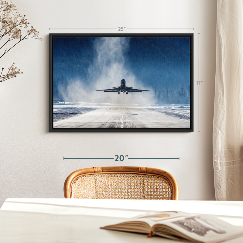 Transport "Art mural du premier avion", H 17 po x l 25 po