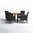 Maltby 4-Person Acacia Patio Dining Set with 35.43" W Square Table-1230409924