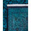 Overdyed Hand-Knotted Wool Modern-Contemporary Green Area Rug 9' 1" x 12' 4"