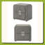 Teddy Sherpa  Chrome Nightstand-129131525