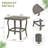 Nettleton 1-Piece Aluminum Outdoor Side Table