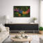 «Green Colorful Colorful Daisy Flowers Modern Unique Floral Botanical», reproduction d'art sur toile encadrée-99141724-122721153-99141723