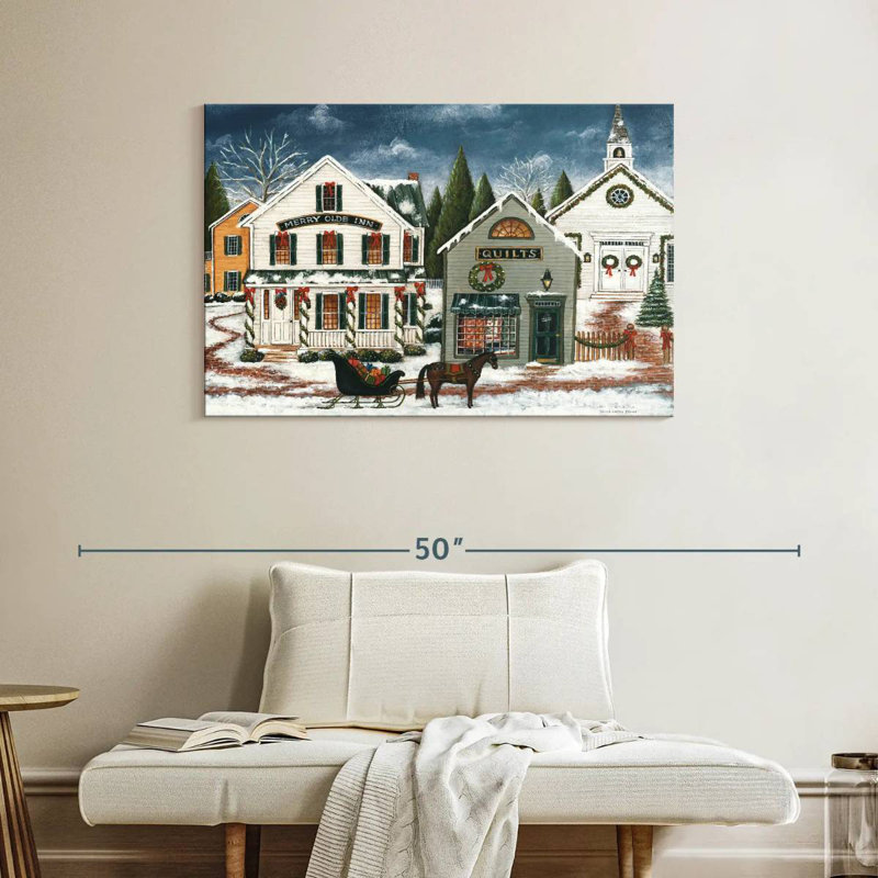 Lelend Christmas Village Dark, 26" H x 39" W