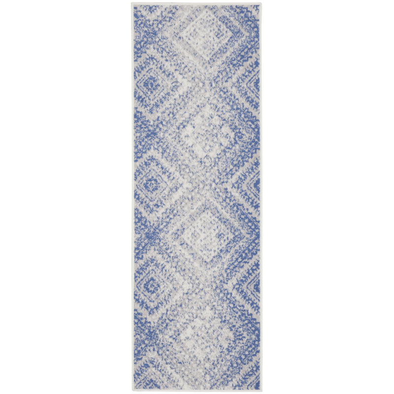 Tapis ivoire Harriet Bohemian Farmhouse, Tapis de couloir 2 pi x 6 pi