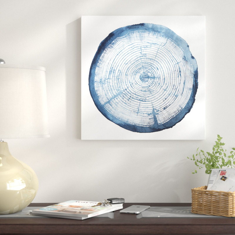 « tree ring overlay i », impression sur toile, H 48 po x l 48 po x P 1,5 po, Pas de tapis, Toile tendue