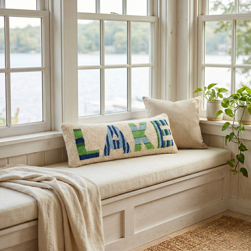 Coussin en laine Alexandrea