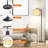 Kyeria Arc/Arched Floor Lamp with Remote Control and Smart Bulb Included-1264743591