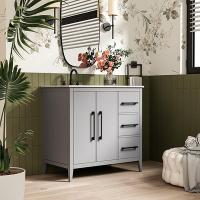 Meuble-lavabo simple 36 po