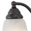 Luminaire de salle de bain traditionnel en bronze bruni huilé à 3 lumières de 19 po de largeur Moyer, abat-jour en verre albâtre blanc, à intensité variable, compatible avec DEL, applique murale au-dessus du miroir-1270117666
