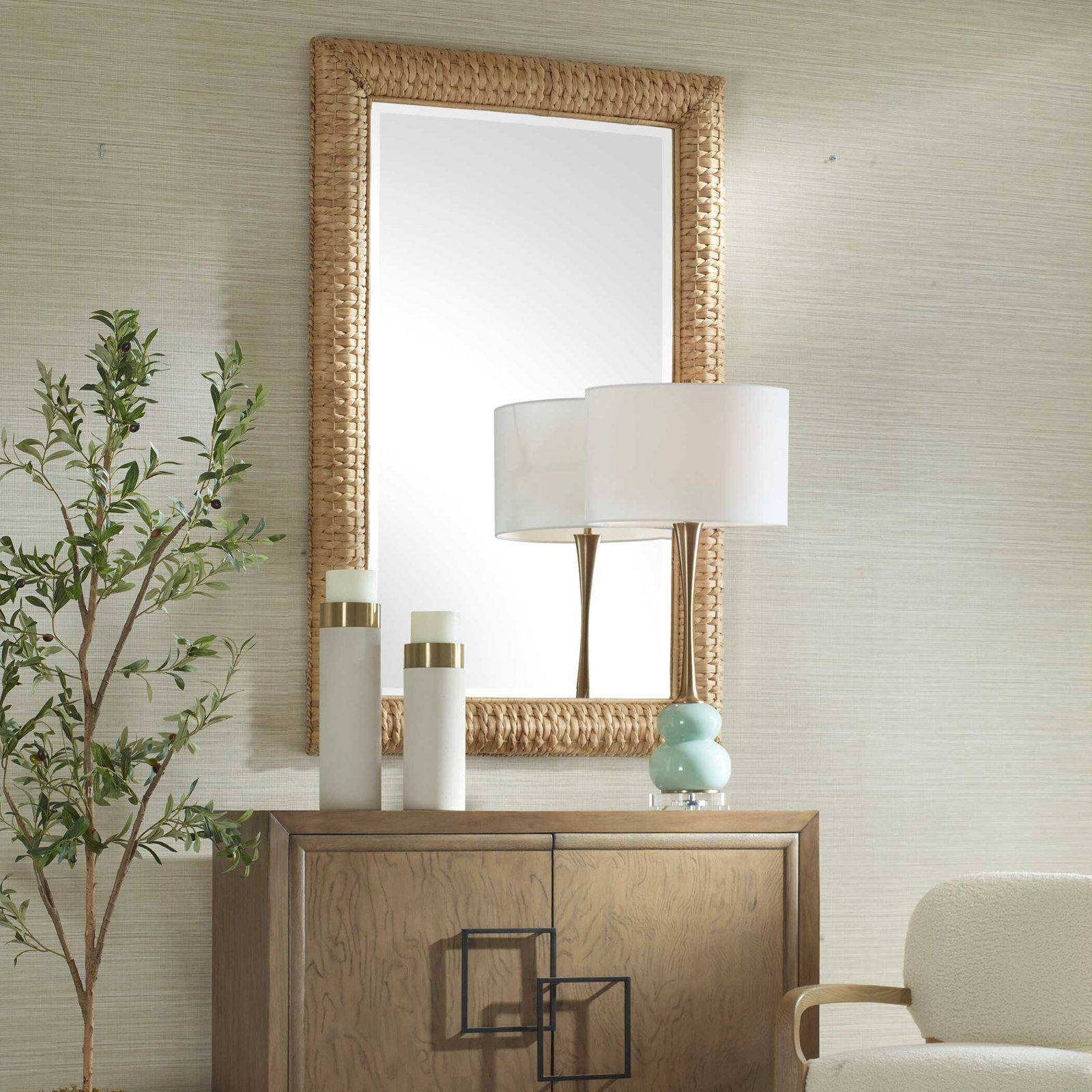  Twisted Seagrass Large Mirror
