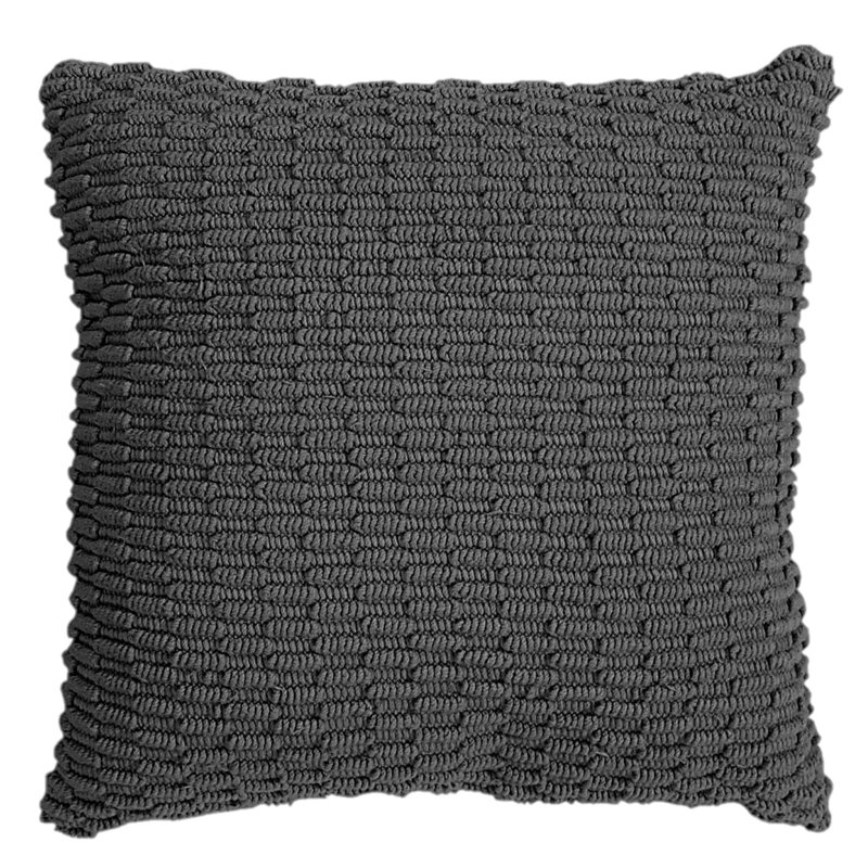 Housse de coussin en coton Oriole, Gris