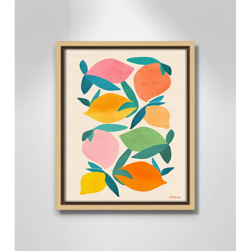 Imprimé «Wild Mango» par Gallagher, Toile avec cadre, Flotteur naturel, L 9,5 po x H 11,5 po