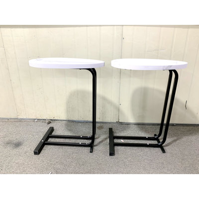 Versatile C-Shaped Side Tables End Tables Living Room Side Table Accent Table