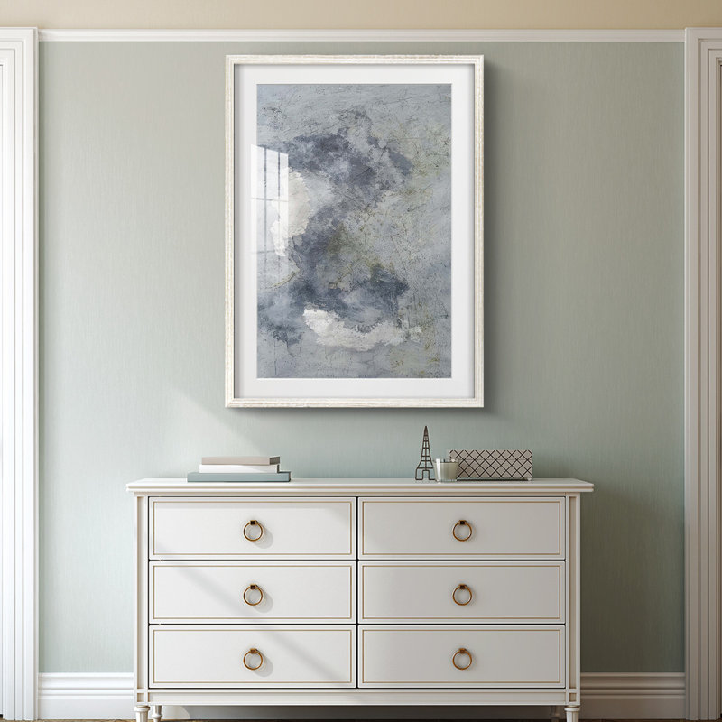Indigo Dreamscape II - impression encadrée, H 28,5 po x l 20,5 po, Blanc